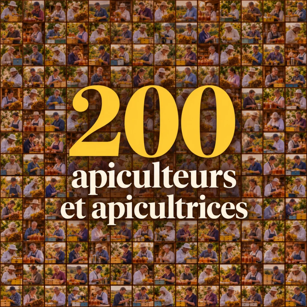 Plus de 200 apiculteurs belges, français et luxembourgeois nous confient leur miel
